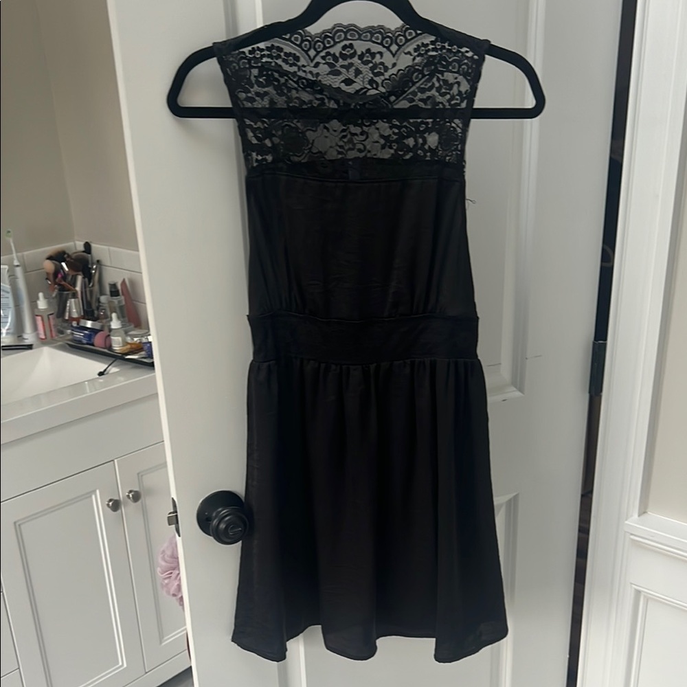 Free people Black Lace Dress